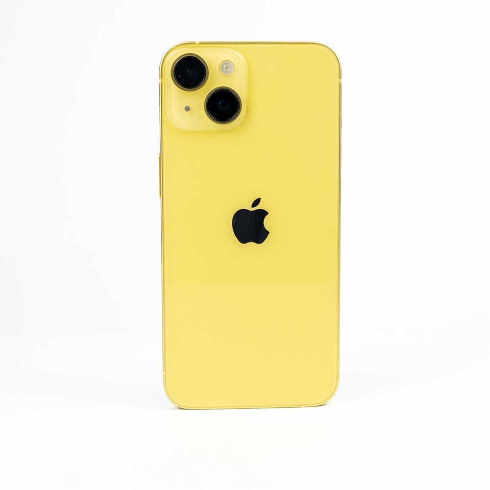 Apple iPhone 14 in Bright Yellow